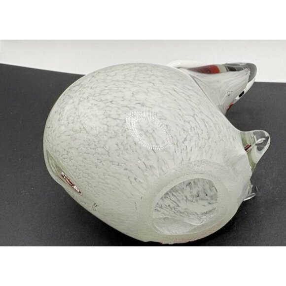 Vintage Murano Style Art Glass Christmas Mouse Hand Made - Picture 8 of 9